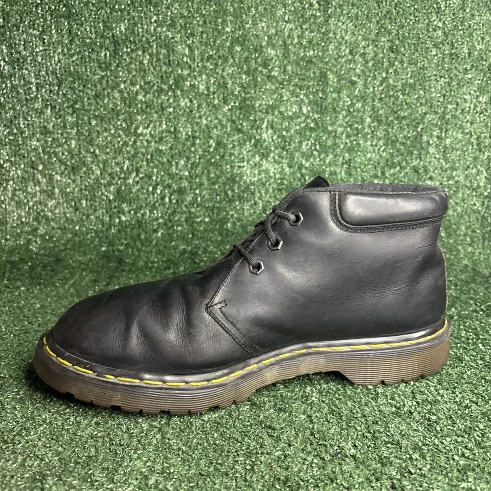 Dr.‎ Martens 8057 Black Leather Chukka Boots Size US 11 / UK 10 Made in England